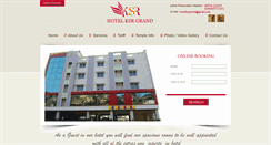 Desktop Screenshot of hotelksrgrand.com